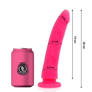 DELTA CLUB - Rožinis silikoninis dildo 20 cm