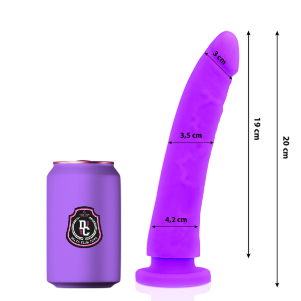 DELTACLUB – delta club - žydra dildas medicininis silikonas 20 cm -o- 4 cm
