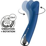 SATISFYER - G taško rotatorius mėlynas