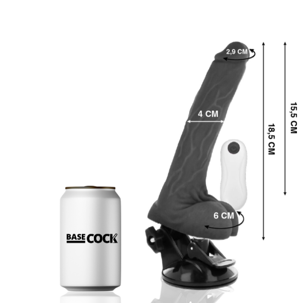 BASECOCK – realistiškas lankstus nuotolinis valdymas juodas 18.5 cm -o- 4 cm - Image 2