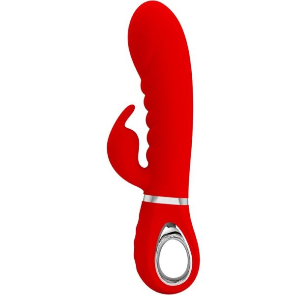 PRETTY LOVE FLIRTATION – pretty love - prescott multifunkcinis g-taško vibratorius raudonas