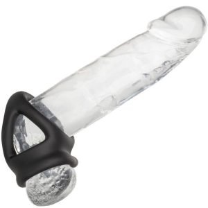 CALEXOTICS - ALPHA DUAL CAGE ŽIEDAS JUODAS