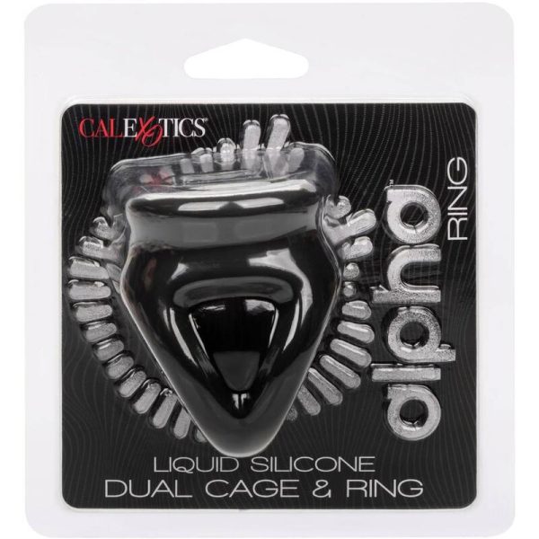 CALEXOTICS – alpha dual cage ring juodas - Image 3