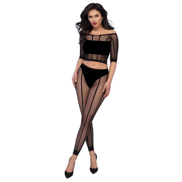 CHILIROSE SETS – chilirose - cr 4647 top & leginsai juodi s/m