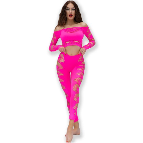 CHILIROSE SETS – chilirose - cr 4632 top & pant fuchsia s/l