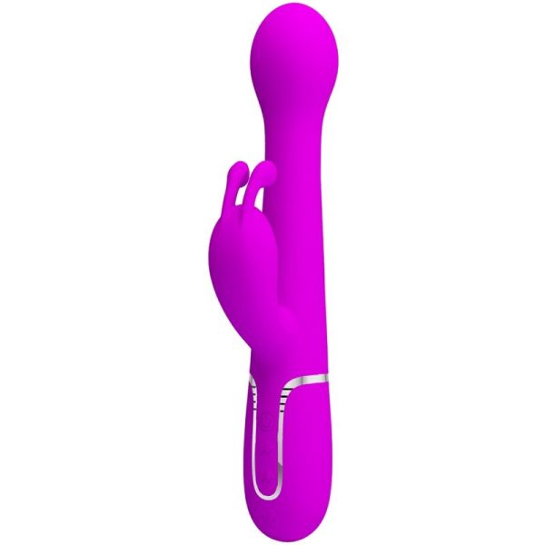 PRETTY LOVE FLIRTATION – pretty love - dejon triušio vibratorius 3 in 1 multifunkcinis violetinis