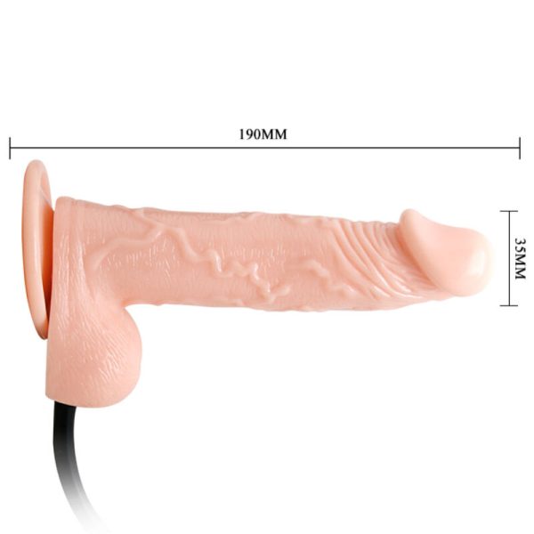 BAILE DILDOS – šokis - realistiškas inflatable dildo su siurbimo puodeliu 15 cm - Image 3