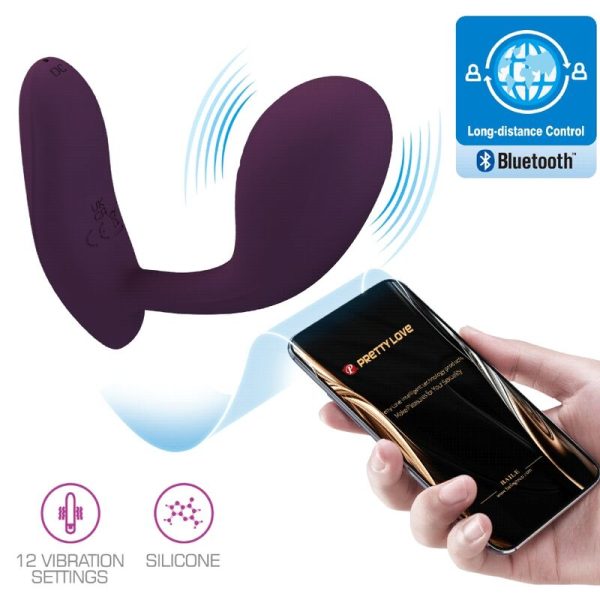PRETTY LOVE FLIRTATION – pretty love - baird g-spot 12 vibracijų įkraunamas lila app