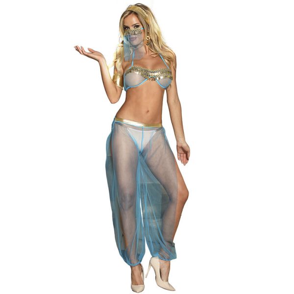 SUBBLIME SETS – subblime - indų stiliaus mėlynas apatinis rūbų komplektas l/xl - Image 2