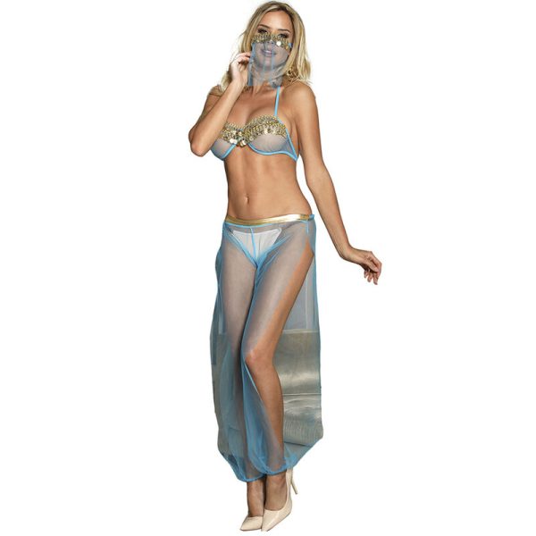 SUBBLIME SETS – subblime - indų stiliaus mėlynas apatinis rūbų komplektas l/xl