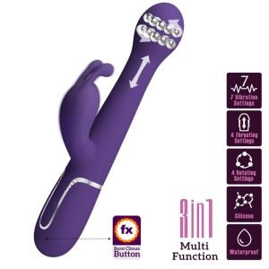 PRETTY LOVE - DEJON Triušio Vibratorius 3in1