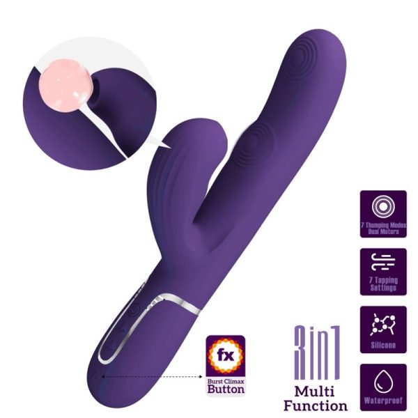 PRETTY LOVE - Perlita 3-in-1 G-taško vibratorius