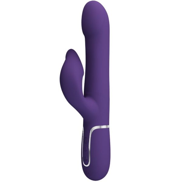 PRETTY LOVE FLIRTATION – pretty love - zalin rabbit vibratorius perlų 4 in 1 purpurinis - Image 2