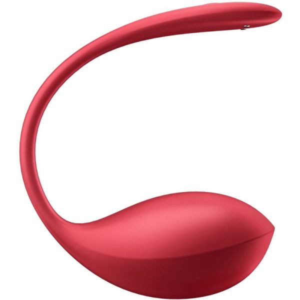 SATISFYER PARTNER – satisfyer - blizgus žiedas g taškui su nuotoliniu valdymu raudonas nemokama programėlė - Image 2