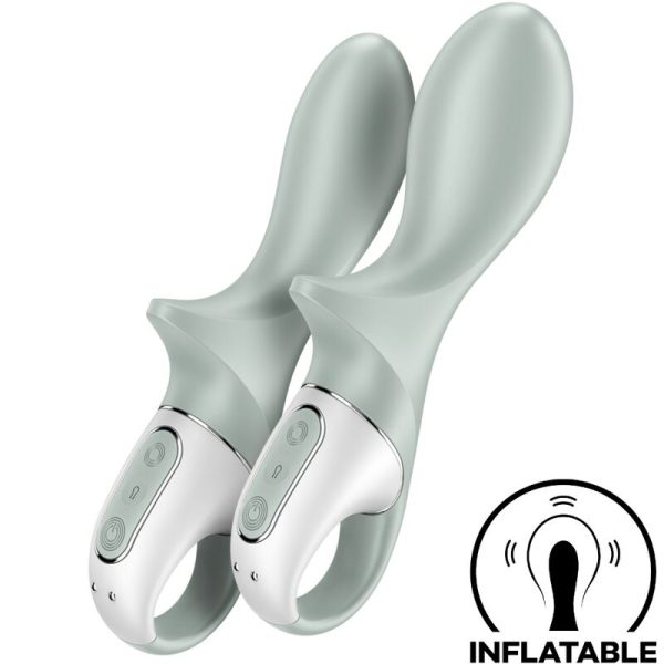 SATISFYER VIBRATOR – satisfyer - ora pump booty 3 inflatable anal vibrator greygreen
