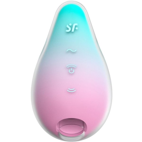 SATISFYER AIR PULSE – satisfyer - undinės vibracijos stimuliatorius ir vibratorius mėlyna ir rožinė - Image 2