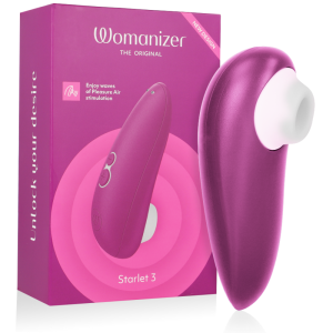 WOMANIZER – starlet 3 kliutorinis stimuliatorius violetinis