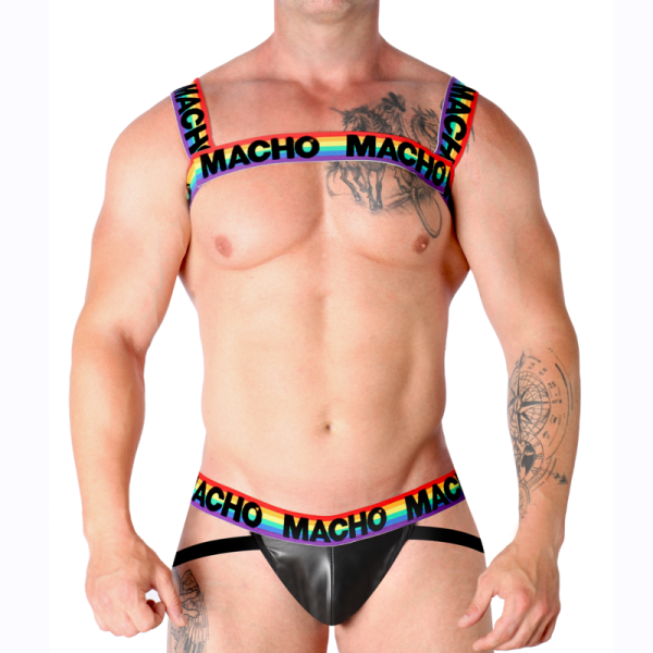 MACHO UNDERWEAR – macho - dvigubas diržas pride limited