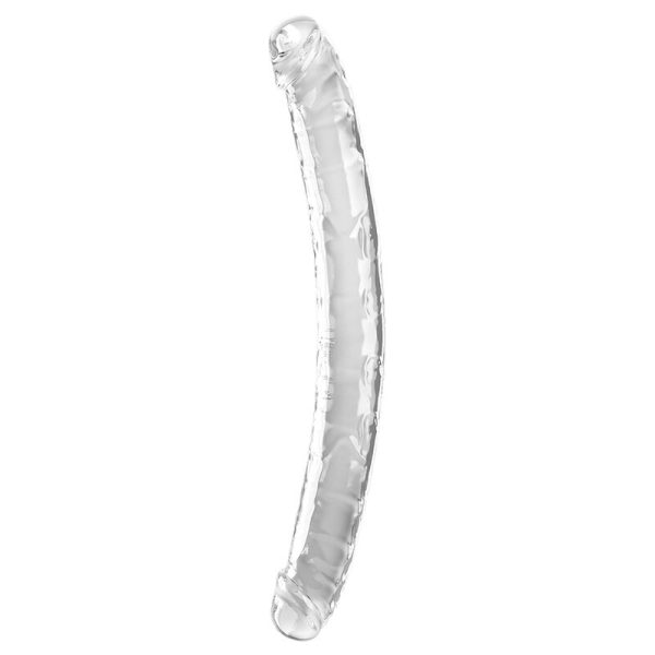KING COCK – dublinis džiaugsmas dublinis dildas 46 cm aiškus - Image 3