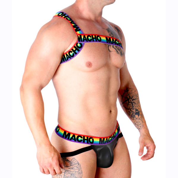 MACHO UNDERWEAR – macho - romėniškas harnesas pride l/xl - Image 2