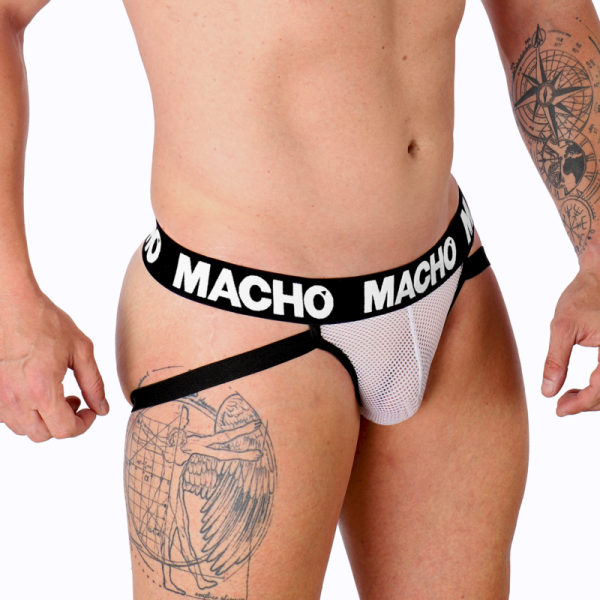 MACHO UNDERWEAR – macho - mx26x1 jock grid balta l - Image 2