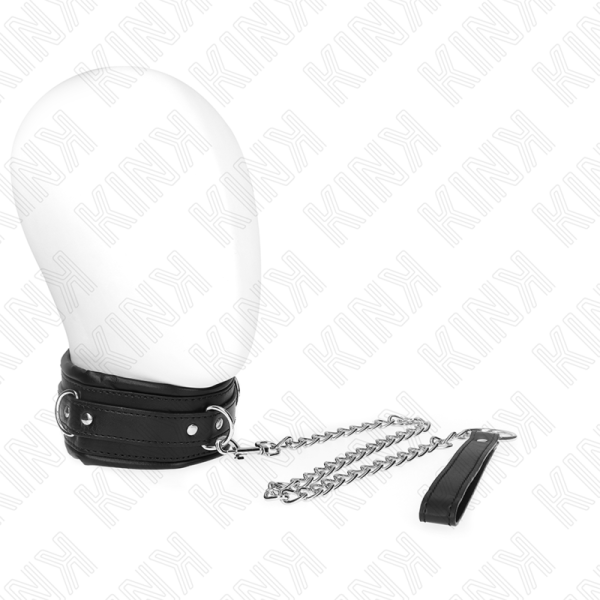 KINK COLLAR & GAG – kink - sunkus kaklo vėrinys su diržu 65 cm modelis 4 reguliuojamas 36.5-50 cm - Image 2