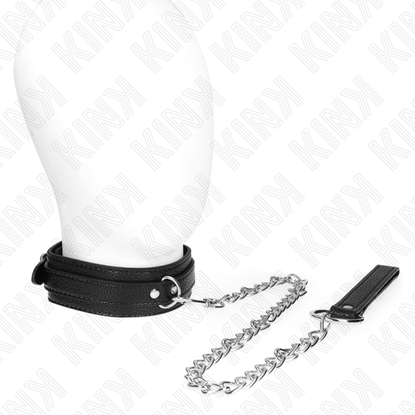 KINK COLLAR & GAG – kink - gyvatės rašto kaklo vėrinys su pavadėliu 65 cm - Image 2