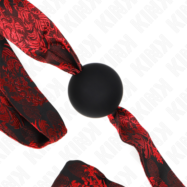 KINK COLLAR & GAG – kink - skandalas silikoninis kamštis 4.5 cm modelis 2 146 x 4 cm - Image 3
