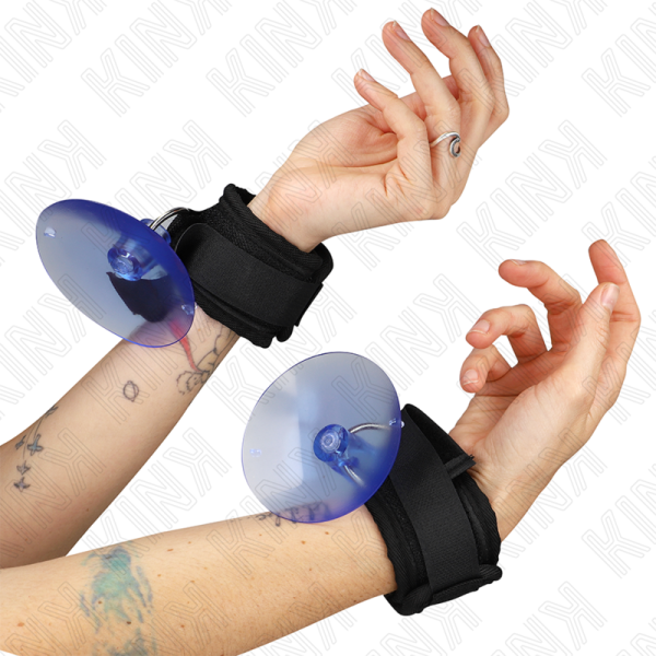 KINK WRIST RESTRAINT – kink - siurbtuko riešo apribojimai juodi 29-40 cm x 5 cm