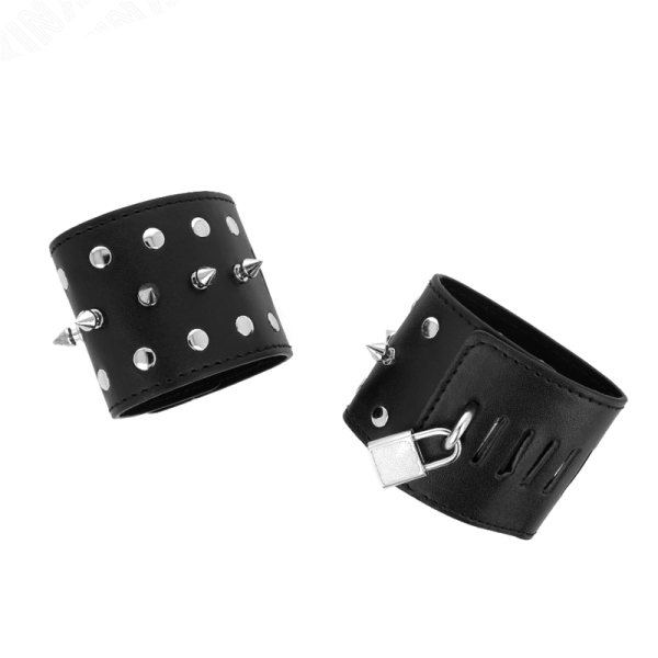 KINK WRIST RESTRAINT – kink - punk rankų apribojimai su koteliais 25 x 6 cm - Image 3