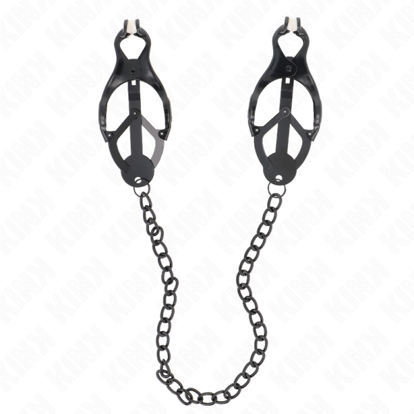 KINK NIPPLE GRIP – kink - japonų dantų klijai su grandine juodi 30 cm - Image 2