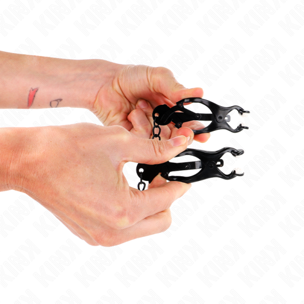 KINK NIPPLE GRIP – kink - japonų dantų klijai su grandine juodi 30 cm - Image 3