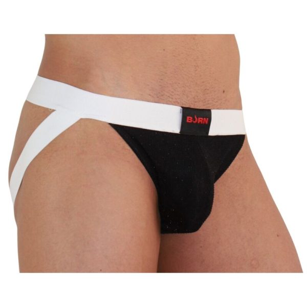 BURN – 004 jock švitrus juodas / balta s