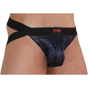 BURN - 006 Blizgi Mėlyna/ Juoda Jockstrap S