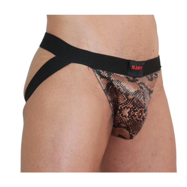 BURN – 002 jock snake juodas m