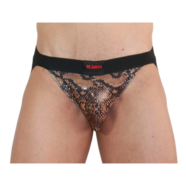 BURN – 002 jock snake juodas xl - Image 2