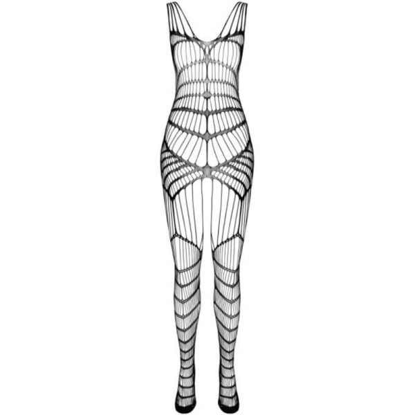 PASSION WOMAN BODYSTOCKINGS – passion - bs 102 bodystocking juoda vieno dydžio - Image 3