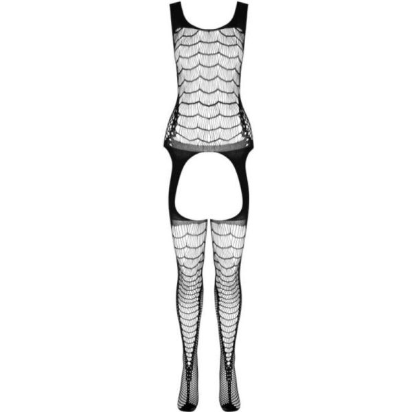 PASSION WOMAN BODYSTOCKINGS – passion - bs 104 bodystocking juoda vieno dydžio - Image 3
