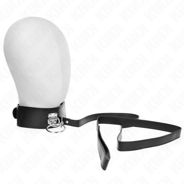 KINK COLLAR & GAG – kink - kalniojamas pavadinimas 116 cm kraštas su dirbtinės odos diržu 50 x 5 cm