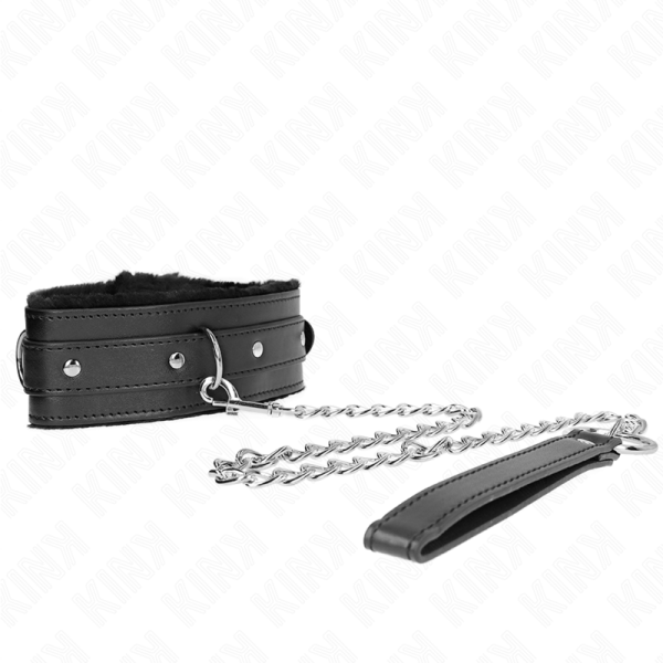 KINK COLLAR & GAG – kink - kraštas su pavadinimu 65 cm su apribojima juodas 36-42 cm x 5.5 cm - Image 3