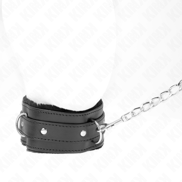 KINK COLLAR & GAG – kink - kraštas su pavadinimu 65 cm su apribojima juodas 36-42 cm x 5.5 cm - Image 2
