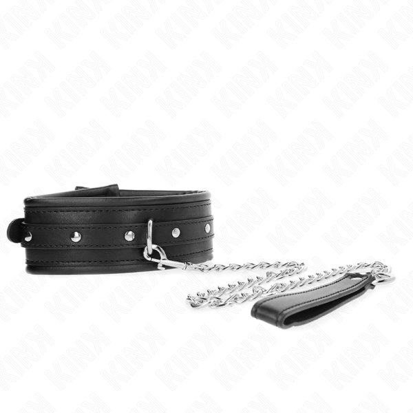 KINK COLLAR & GAG – kink - kaklo papuošalas su blizgiu sagtimi 65 cm 48.5 cm x 5.3 cm
