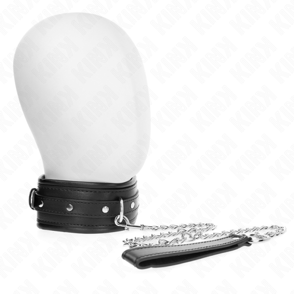 KINK COLLAR & GAG – kink - kaklo papuošalas su blizgiu sagtimi 65 cm 48.5 cm x 5.3 cm - Image 2