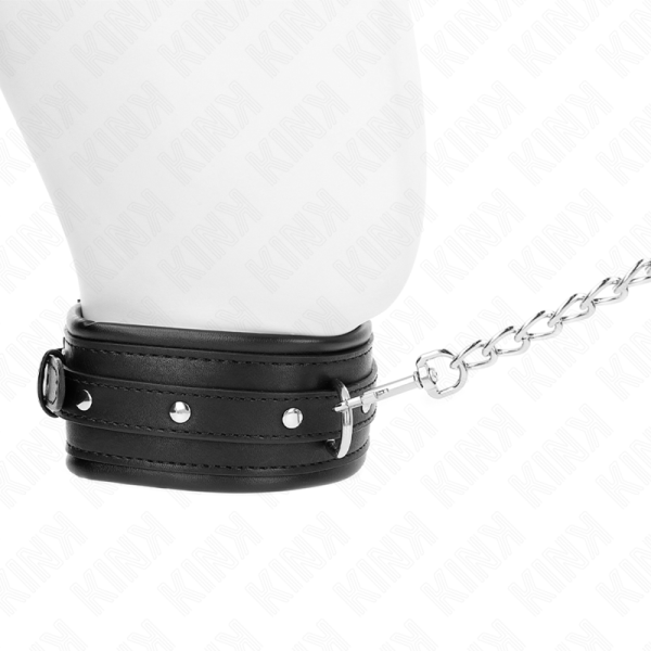 KINK COLLAR & GAG – kink - kaklo papuošalas su blizgiu sagtimi 65 cm 48.5 cm x 5.3 cm - Image 3