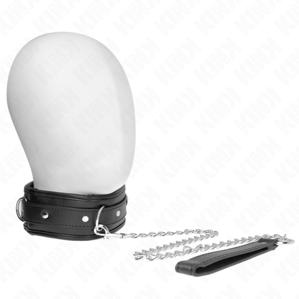 KINK COLLAR & GAG – kink - kaklo papuošalas su kempine imituojančia oda 3 modelis reguliuojamas 37-54 cm x 3 cm