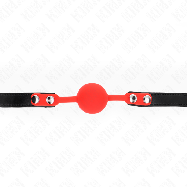 KINK COLLAR & GAG – kink - silikoninis 4 cm kamštis su užraktu 60 x 2 cm - Image 3