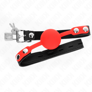 KINK COLLAR & GAG - Silikoninis 4 cm Kamuoliukas su Užraktu