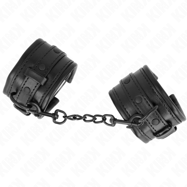 KINK WRIST RESTRAINT – kink - rankų apribojimai juodi reguliuojami 20-30 cm x 6 cm - Image 2