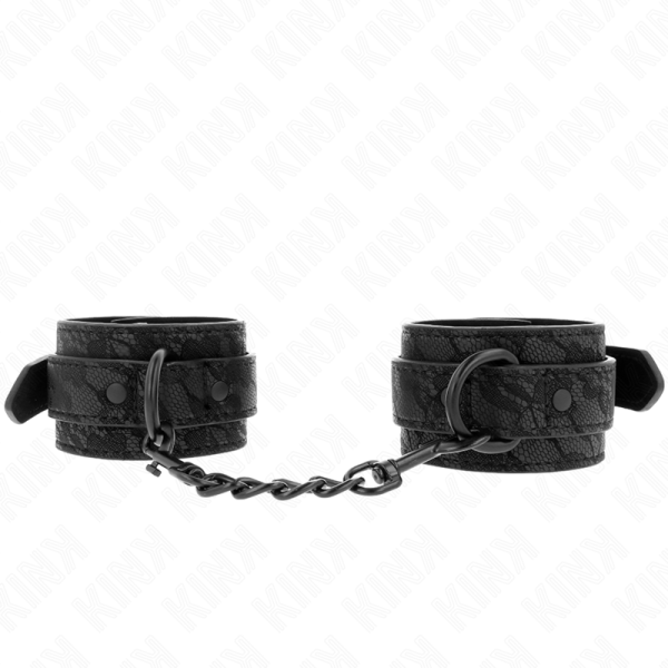 KINK WRIST RESTRAINT – kink - tams lace dengti riešo apyraščiai reguliuojami juodi 19-26 cm