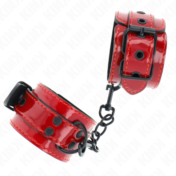 KINK WRIST RESTRAINT – kink - tams raudonos riešo apyrankės 23 x 5 cm - Image 2